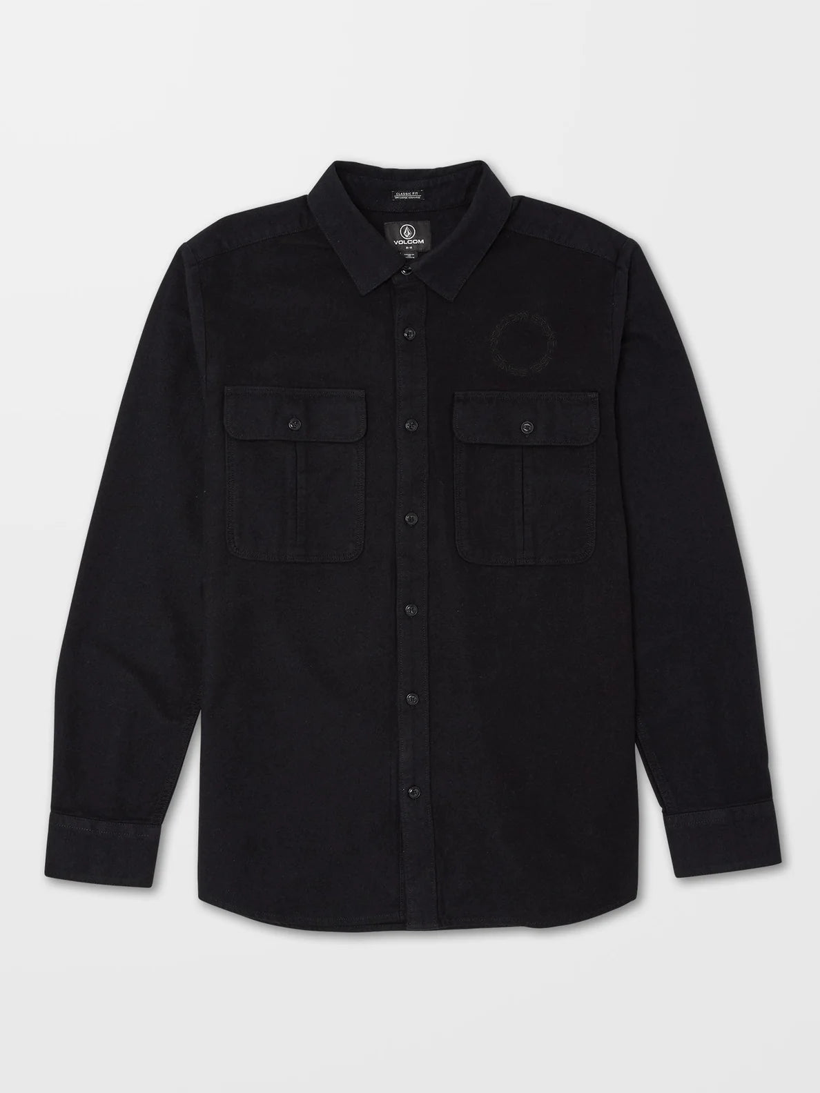 Camisa Volcom Minneret Flannel LS Black