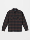 Camisa Volcom Overstoned Flannel LS Mahogany