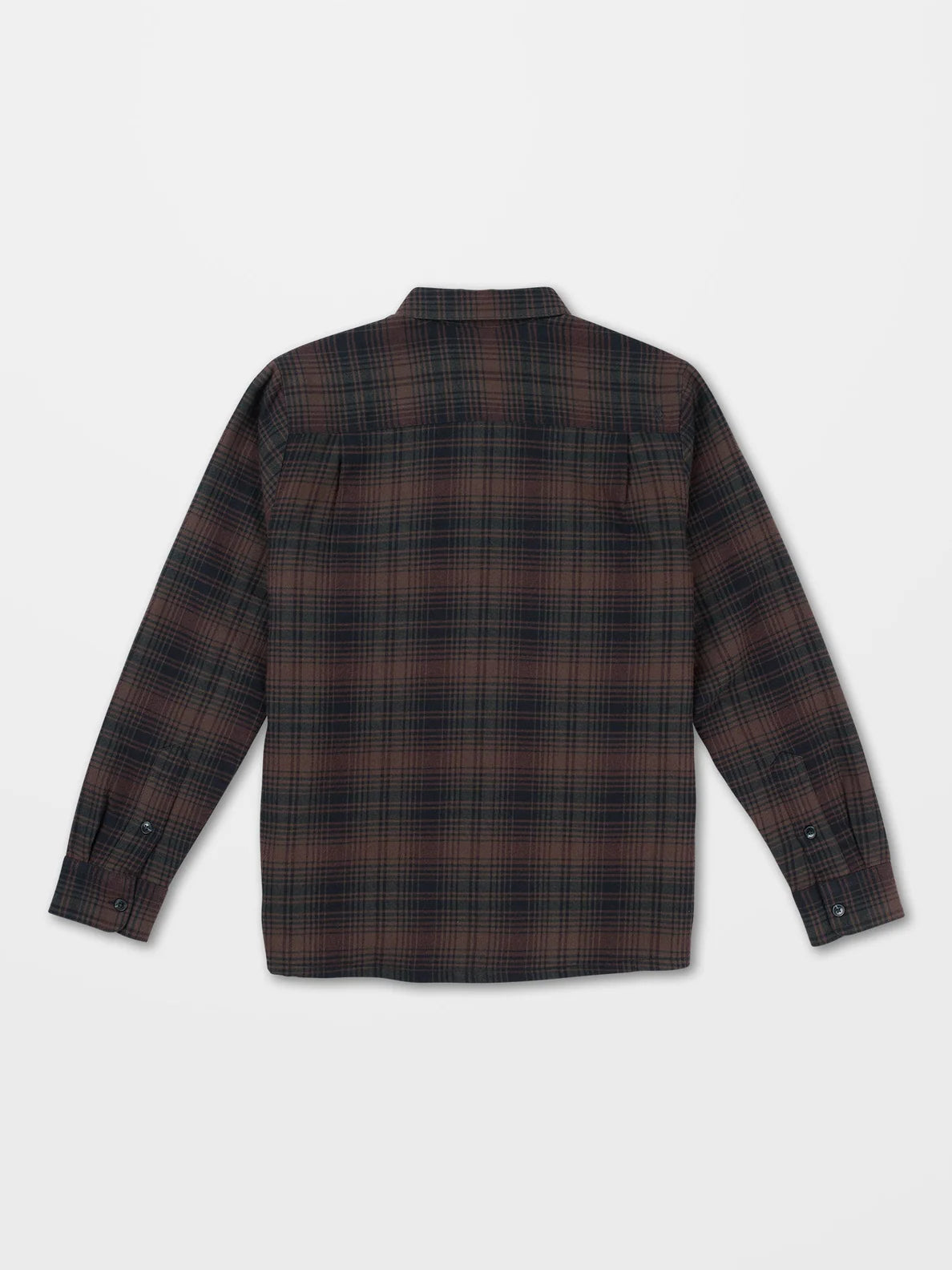 Camisa Volcom Overstoned Flannel LS Mahogany
