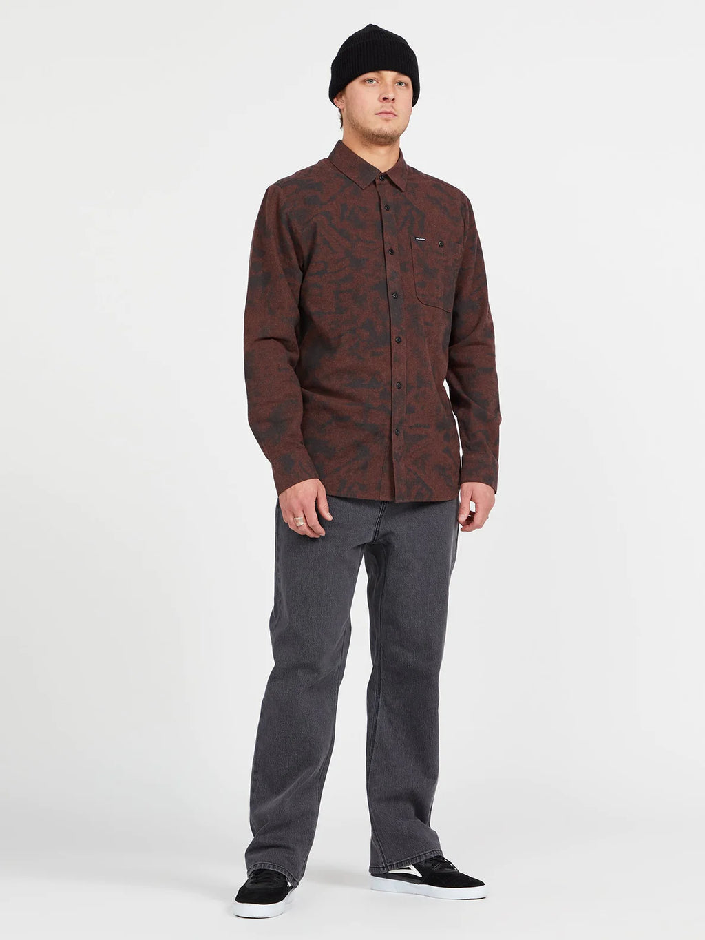 Camisa Volcom Tie Dye Flannel LS Mahogany