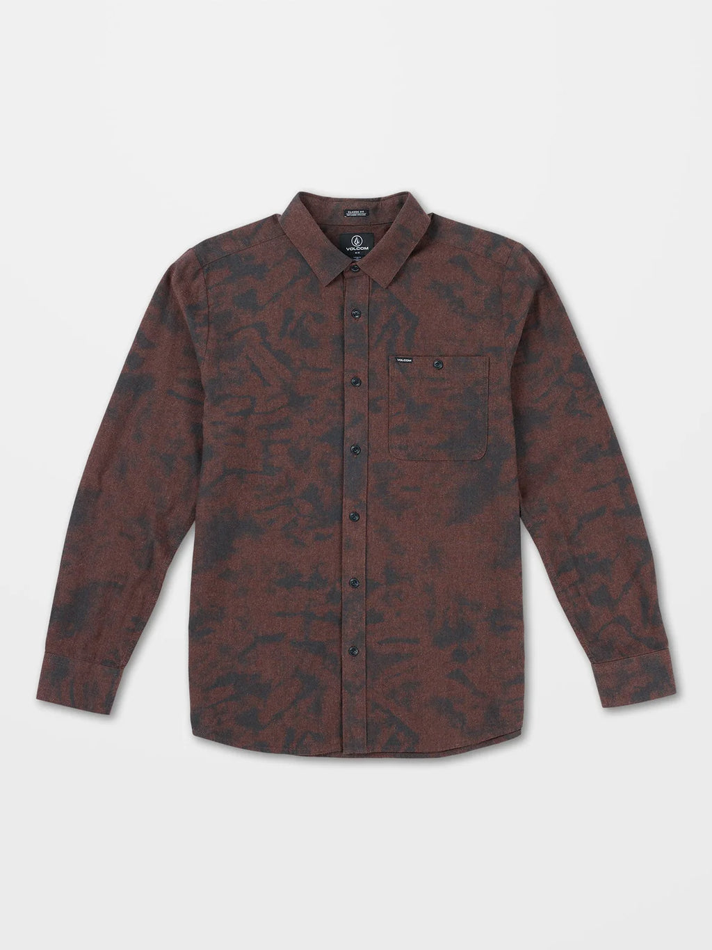 Camisa Volcom Tie Dye Flannel LS Mahogany