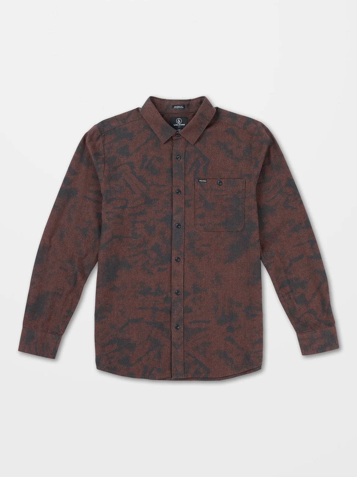 Camisa Volcom Tie Dye Flannel LS Mahogany