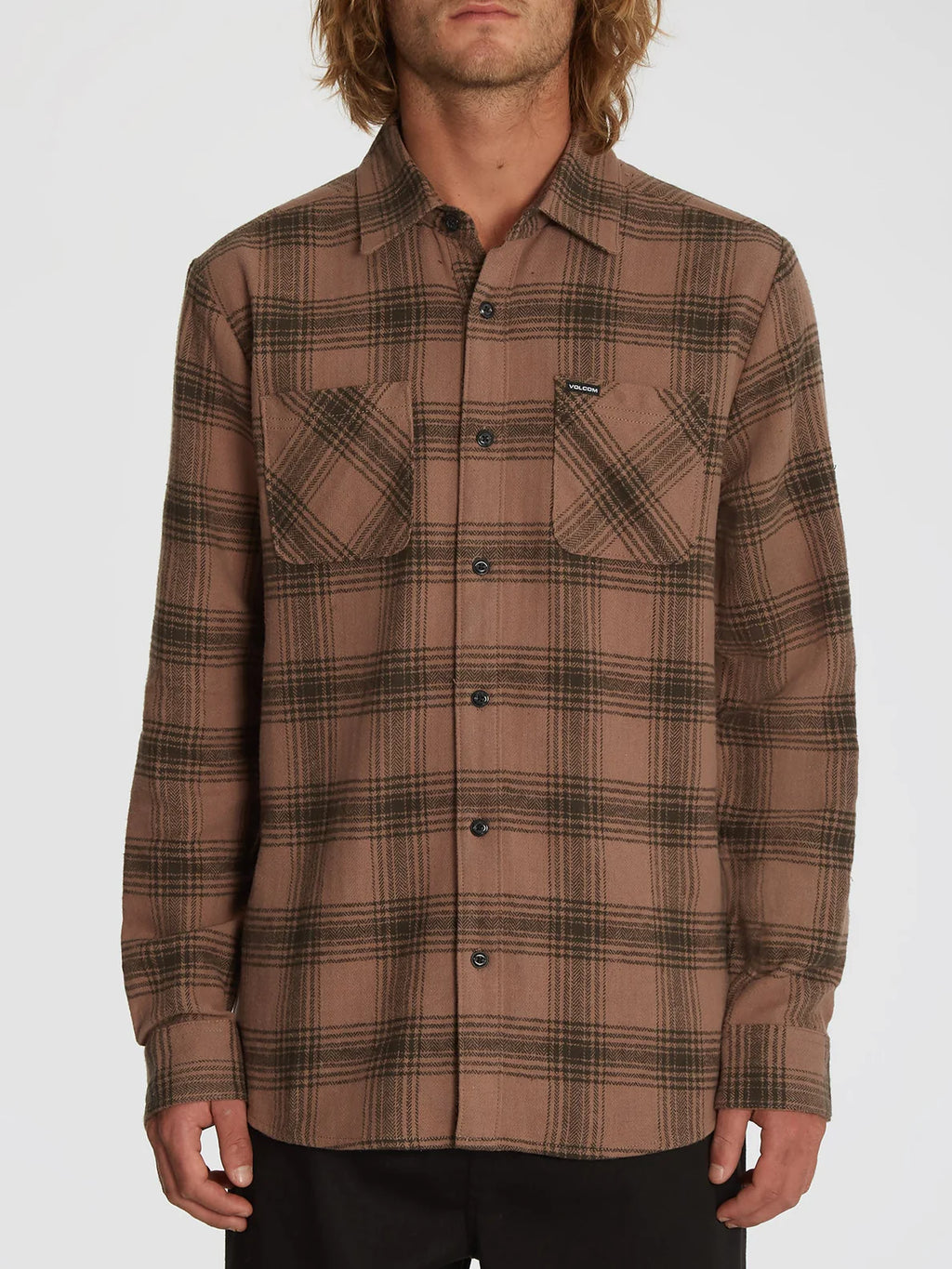 Camisa Volcom Tone Stone LS Doeskin