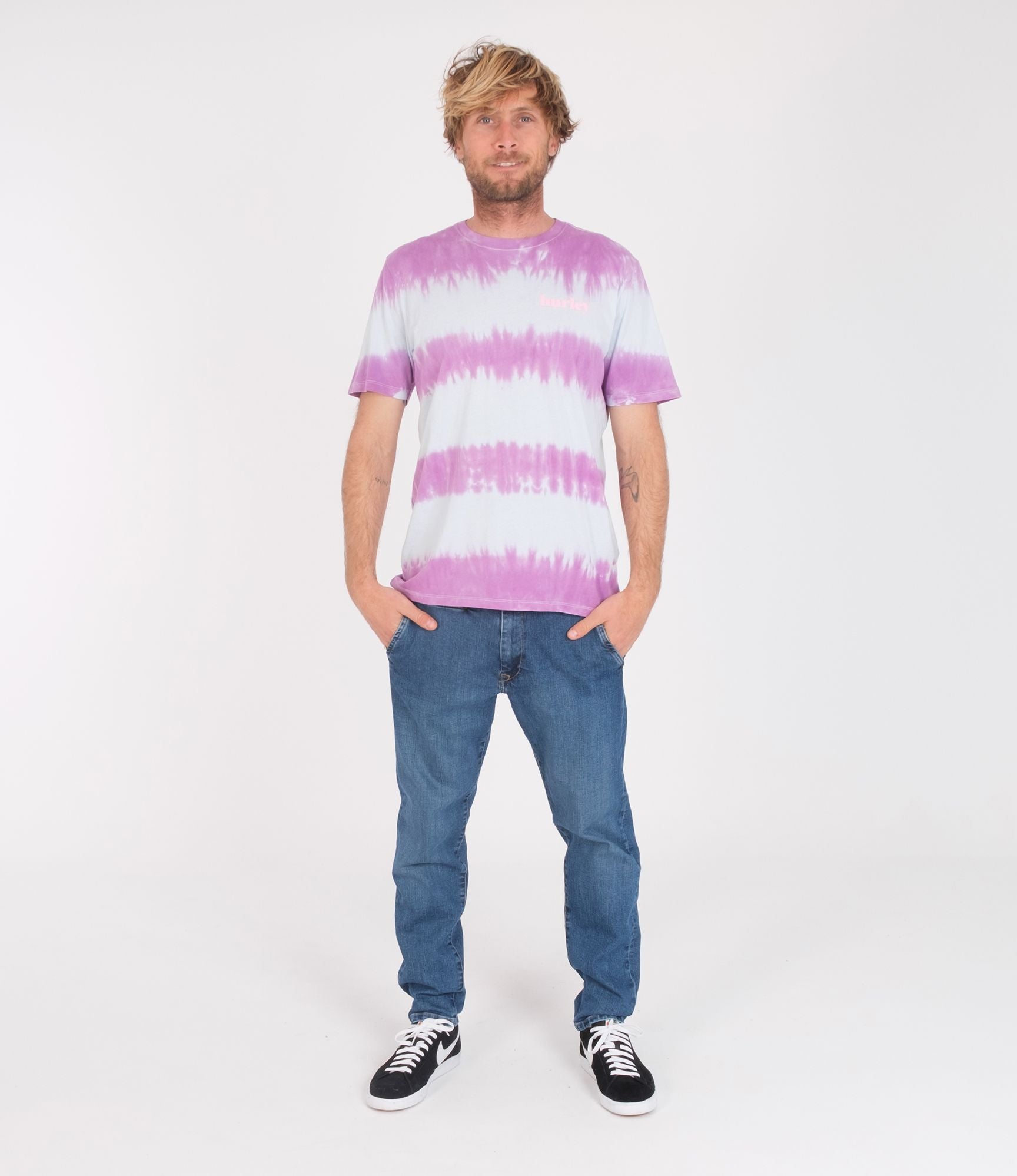 Hurley | Camiseta Hurley Everyday washed Tie Dye Teal Tinted Heather  | Camisetas, Camisetas manga corta, Men, Ropa | 