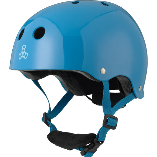 Best selling products | Triple 8 | Casco Triple 8 Lil Kids Blue Glossy  | Cascos, Skate, Unisex | 