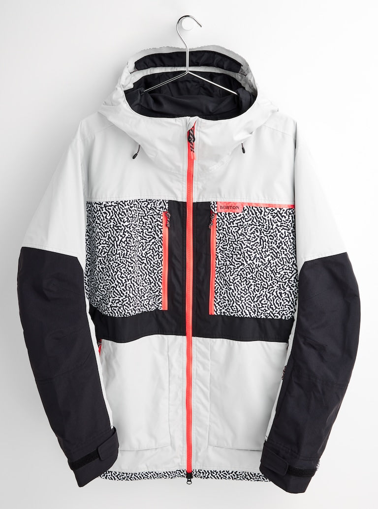 Burton | Chaqueta Burton Frostner Jacket Lunar Gray / Pj Print / True Black  | Chaquetas Nieve Hombre, Men, Snowboard | 