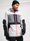 Burton | Chaqueta Burton Frostner Jacket Lunar Gray / Pj Print / True Black  | Chaquetas Nieve Hombre, Men, Snowboard | 