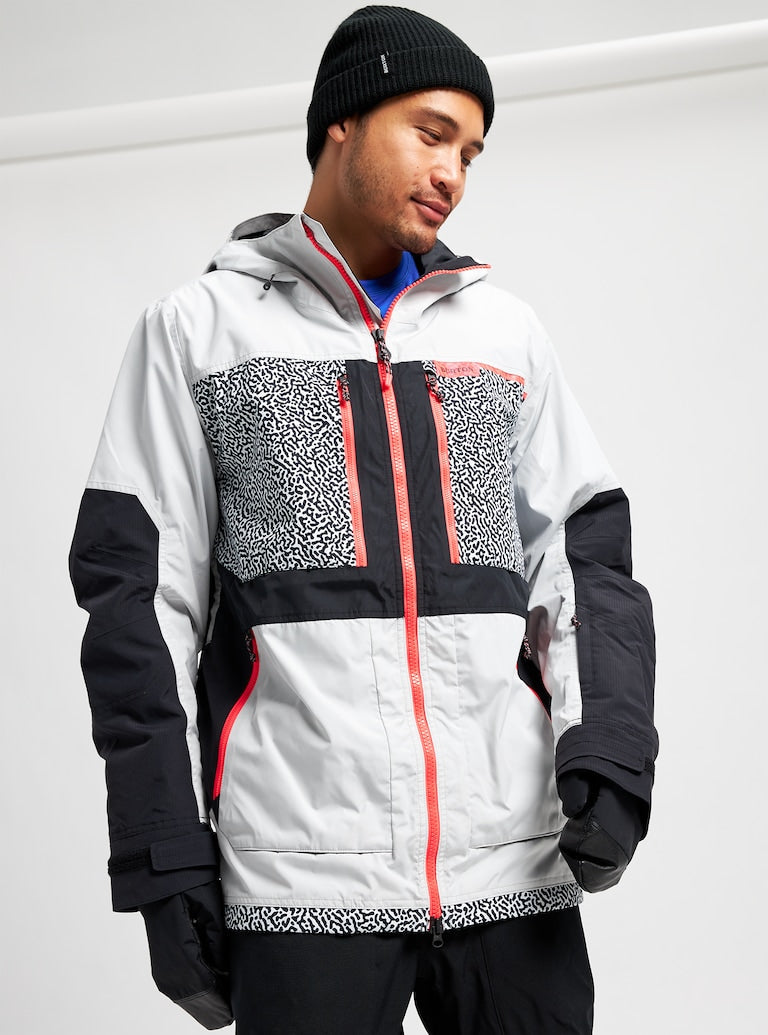 Burton | Chaqueta Burton Frostner Jacket Lunar Gray / Pj Print / True Black  | Chaquetas Nieve Hombre, Men, Snowboard | 