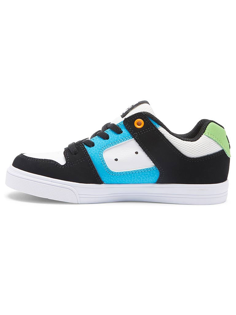 Zapatillas para niños DC Shoes Pure Elastic White/Black/Blue | Calzado de niño | LO MÁS NUEVO | Zapatillas de niño | surfdevils.com