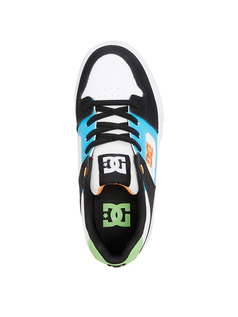 DC Shoes Pure Elastic White/Black/Blue Children's Sneakers