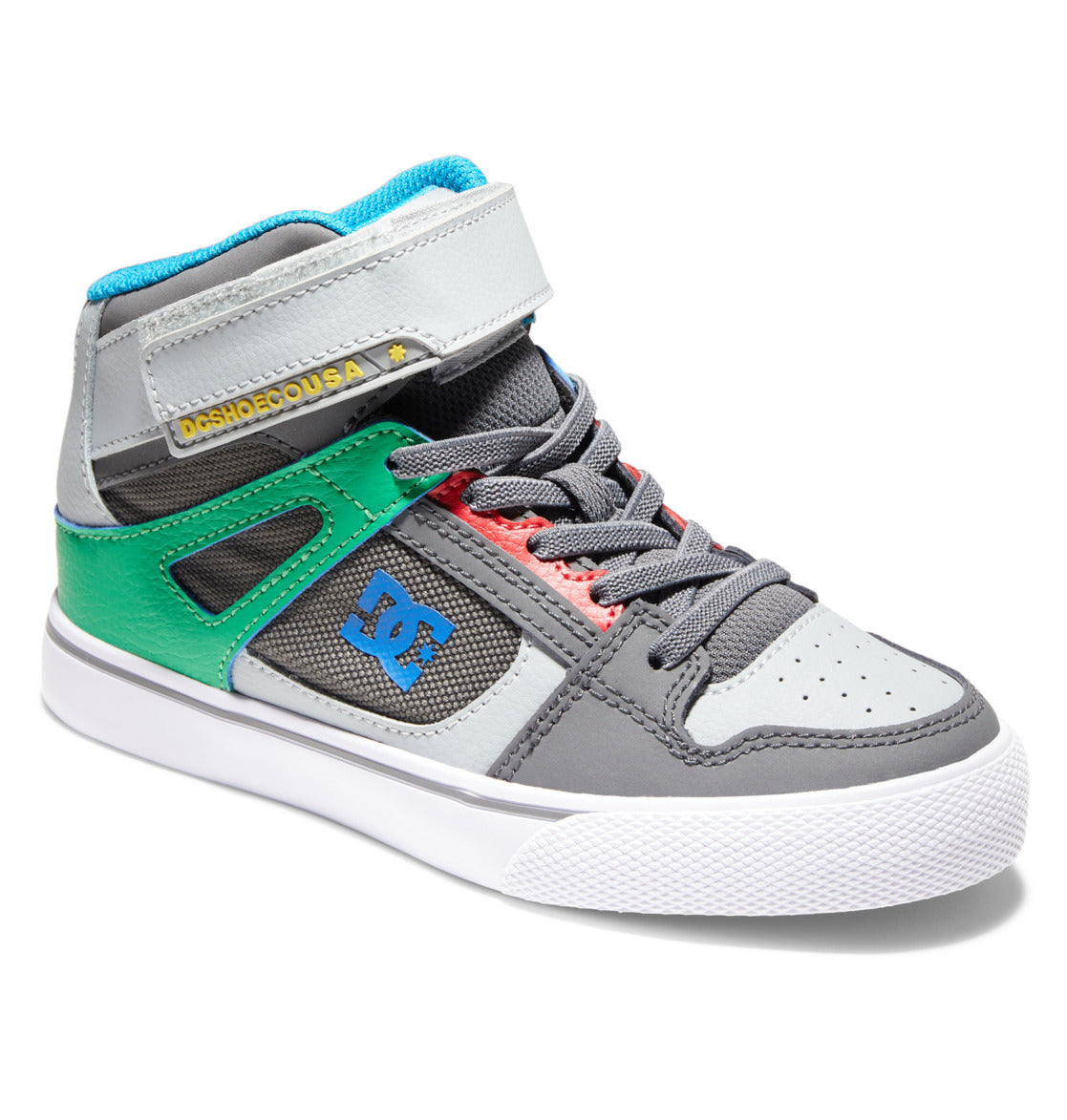 Dc Shoes Pure High-top Ev Grey/Green | surfdevils.com