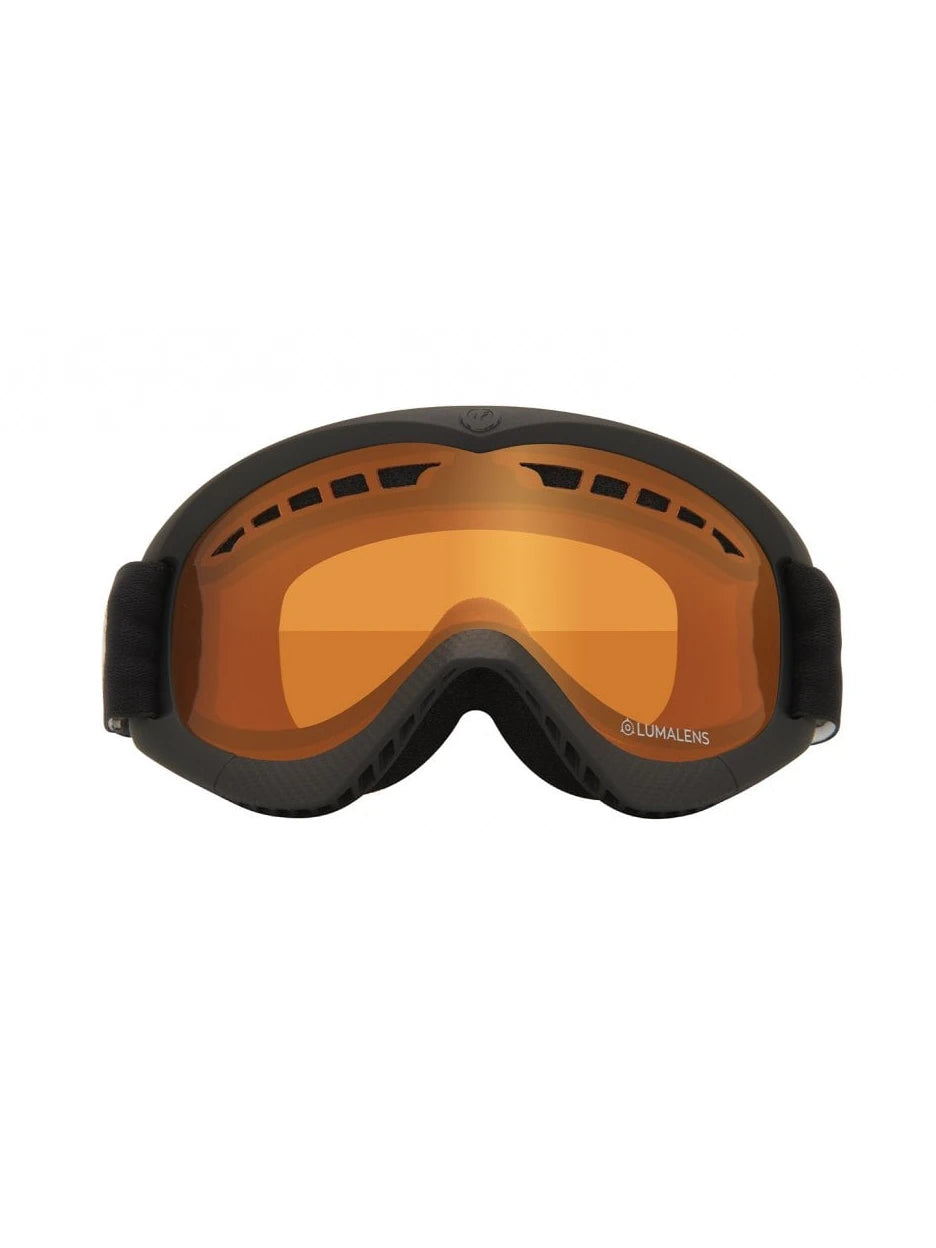 Dragon DXs - Black with Lumalens Amber Lens | Dragon | Gafas de snowboard | Snowboard Shop | surfdevils.com