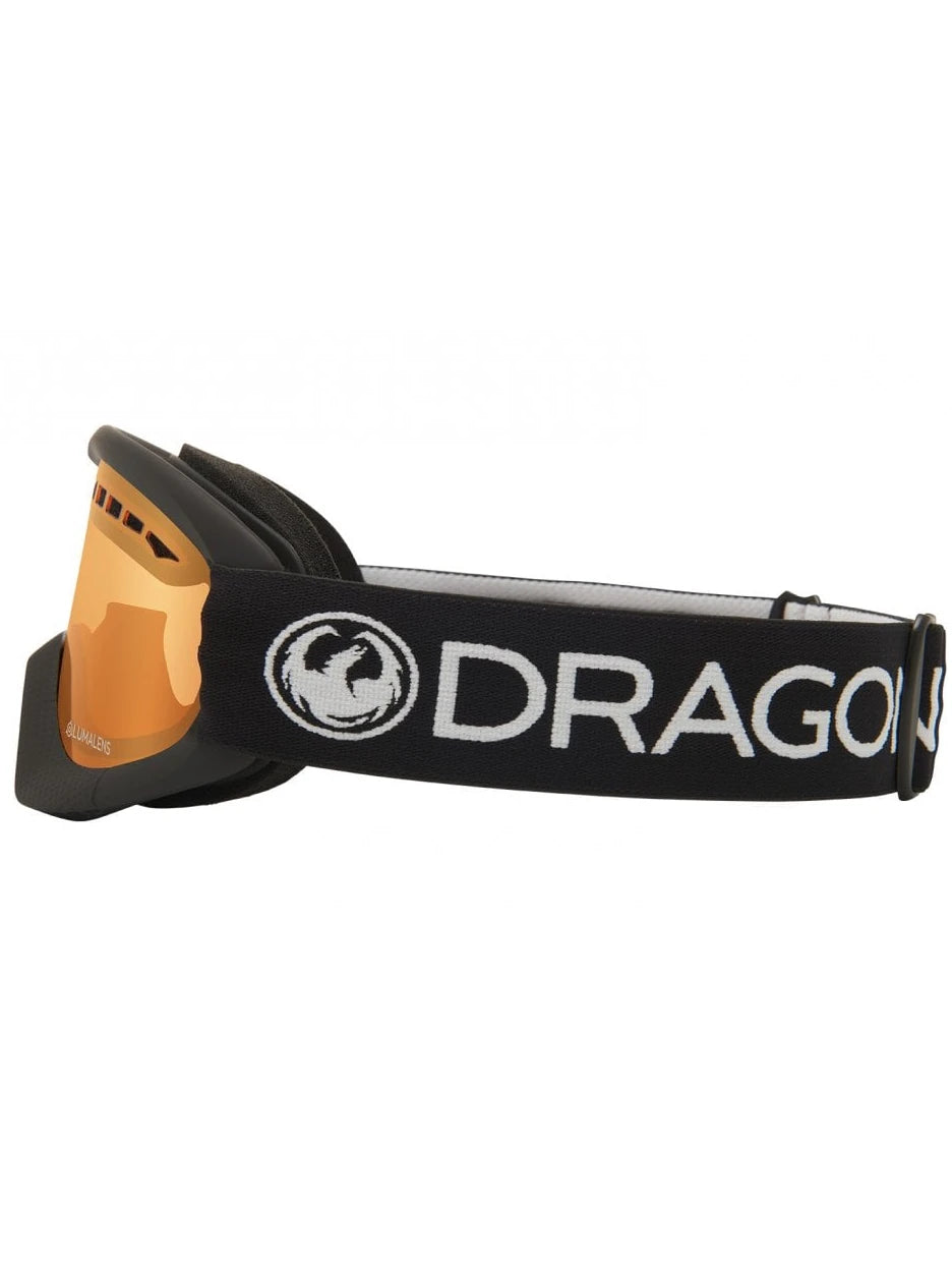 Dragon DXs - Black with Lumalens Amber Lens
