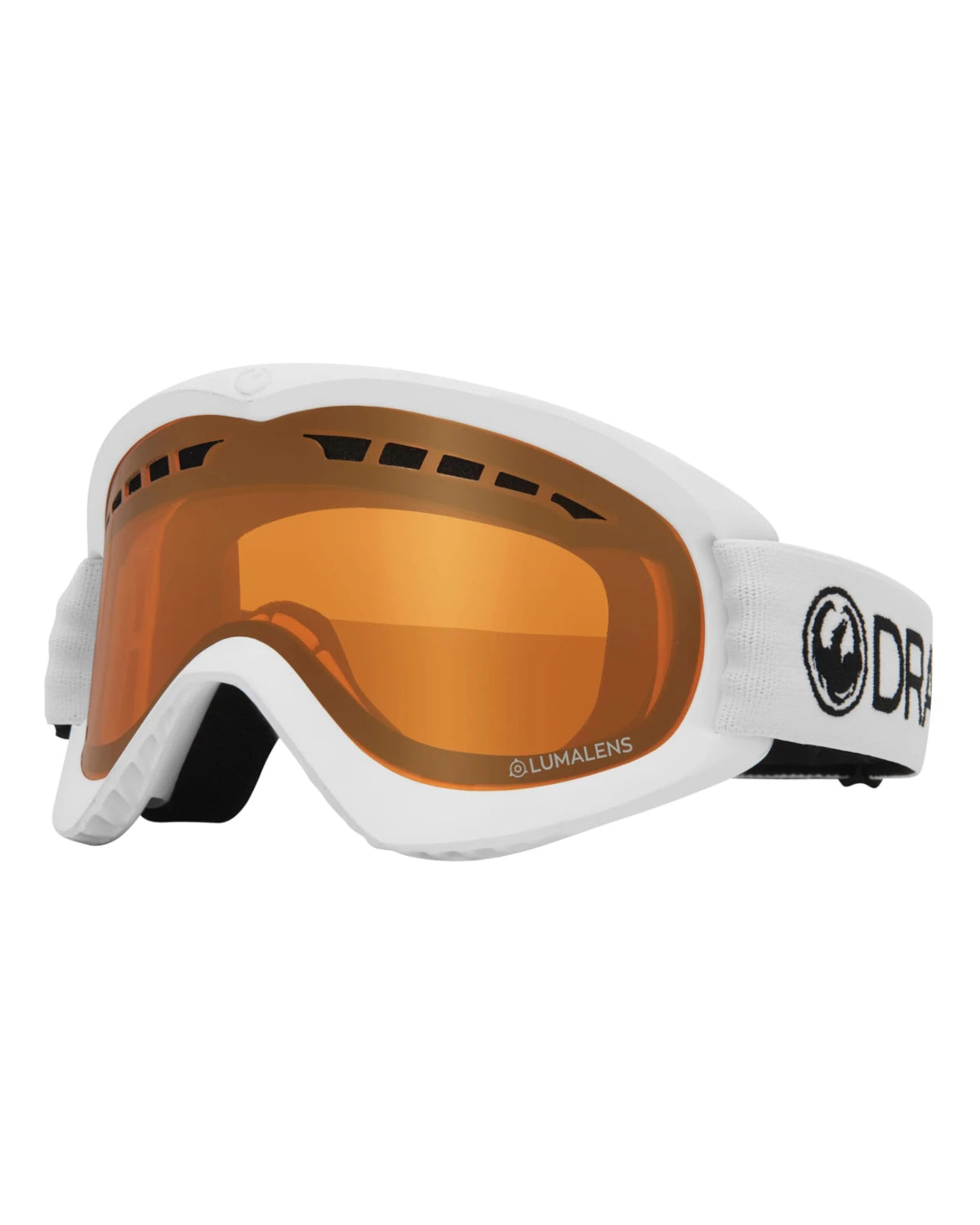 Dragon DXs - White with Lumalens Amber Lens