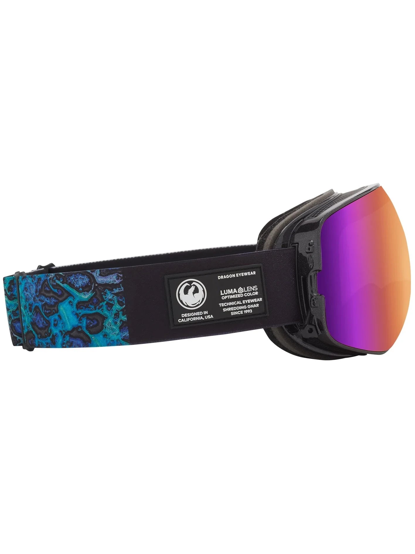 Dragon X2s - Black Pearl with Lumalens Purple Ionized & Lumalens Amber Lens
