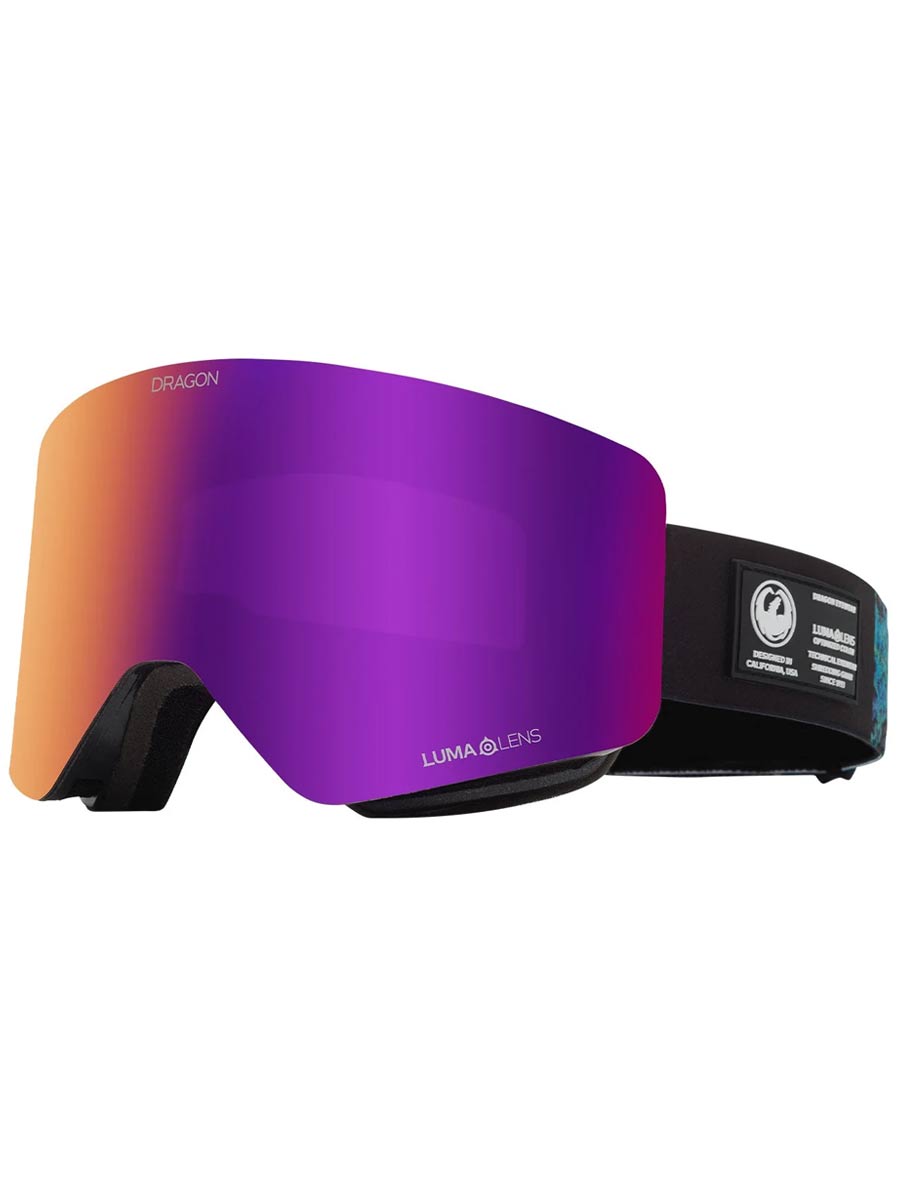 Dragon R1 OTG - Black Pearl Lumalens Purple Ionized & Lumalens Amber Lens