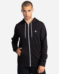 Element | Element Cornell Classic Zip Hooded Flint Black  | Men, Ropa, Sudaderas, Sudaderas con cremallera | 