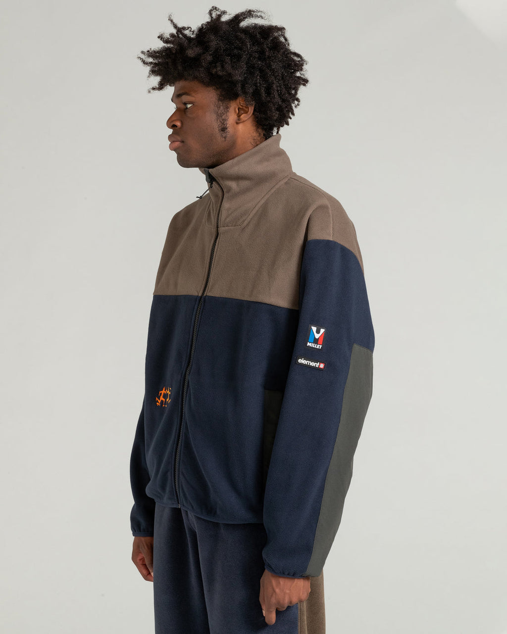 Element | Element Mxe Limestone Fleece Jkt Saphir  | Men, Ropa, Sudaderas, Sudaderas con cremallera, Unisex | 