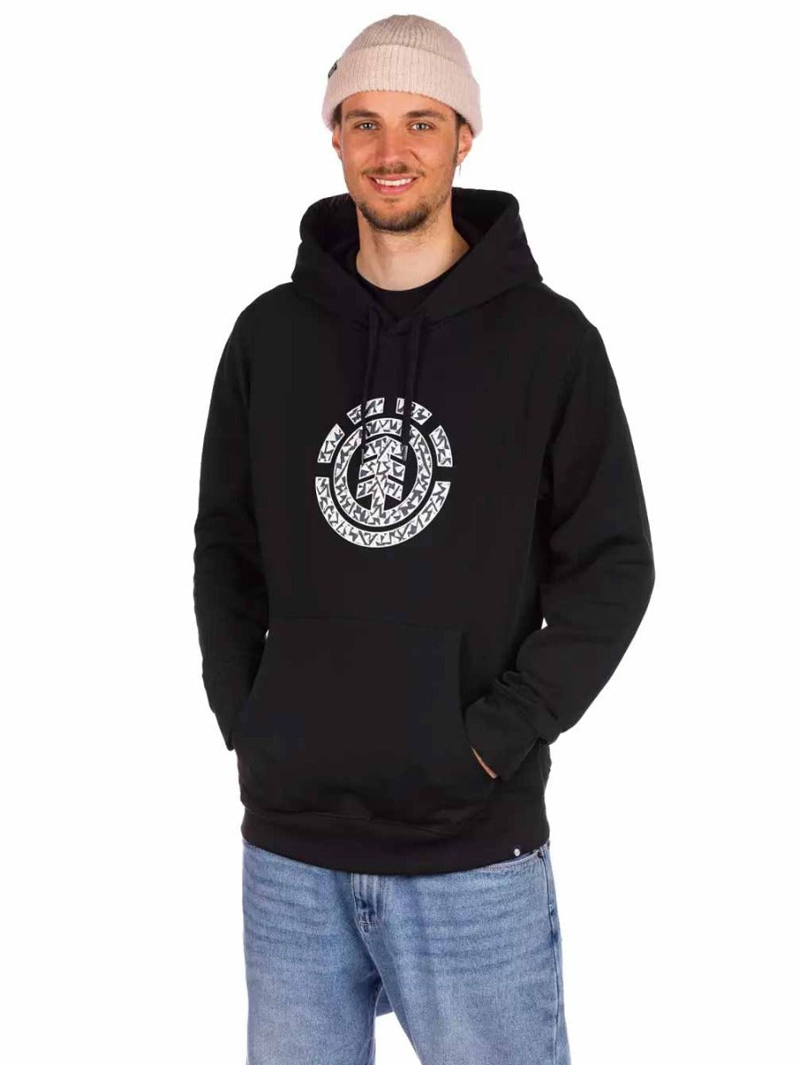 Element | Element Ridge Icon Hood Flint Black  | Men, Ropa, Sudaderas, Sudaderas con capucha, Unisex | 