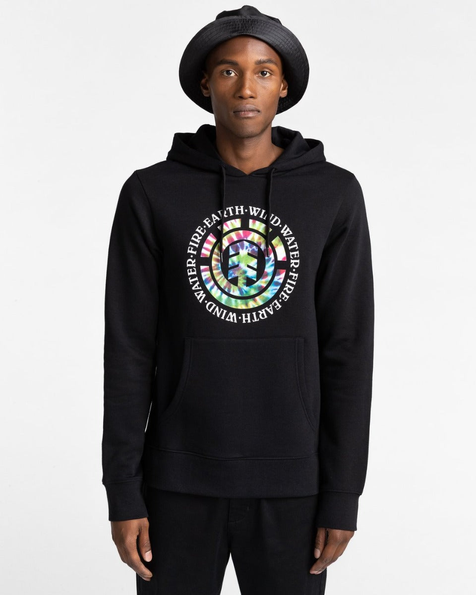 Element | Element Santoro Hood Flint Black  | Men, Ropa, Sudaderas, Sudaderas con capucha, Unisex | 