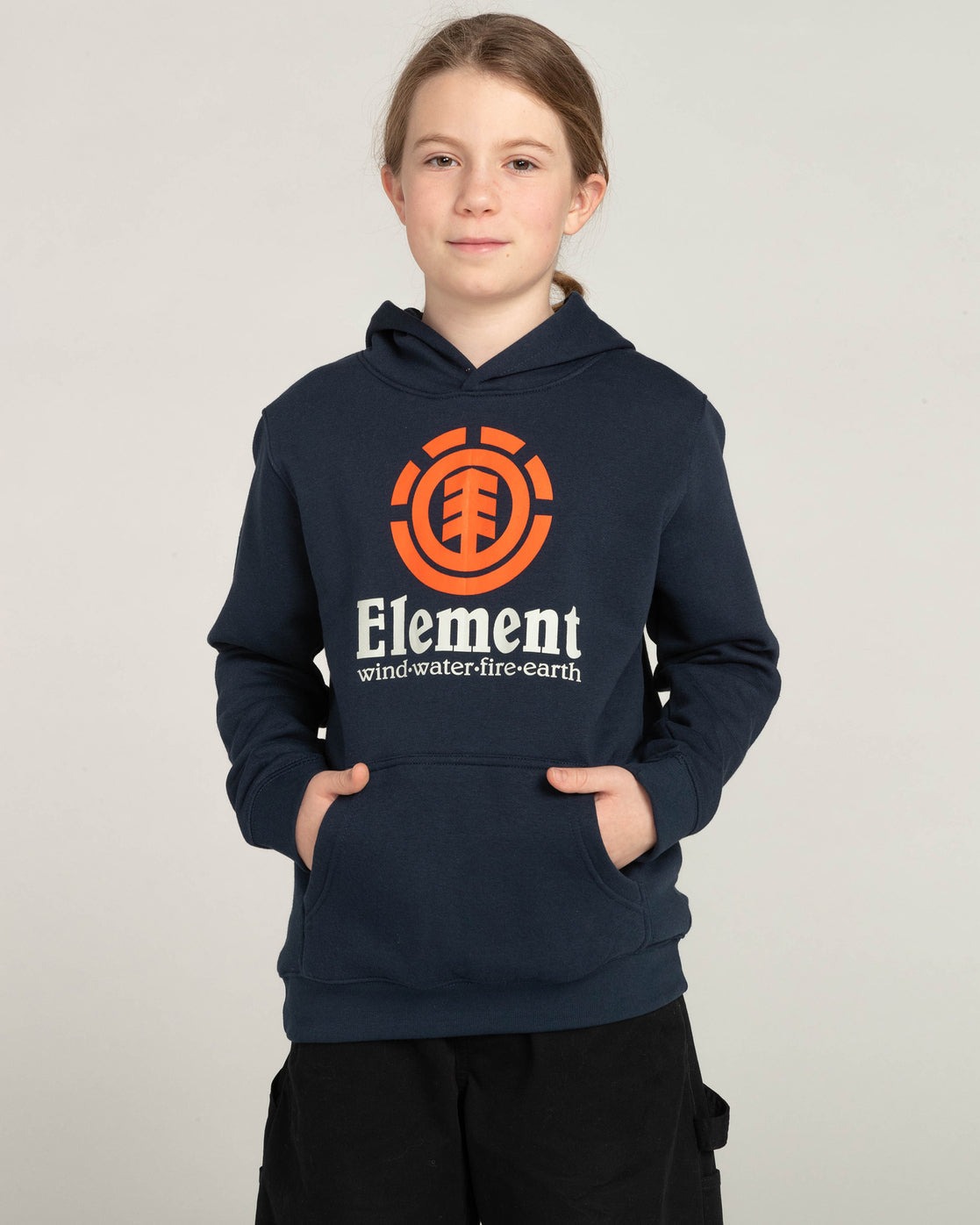 Element Vertical Hood Boy Eclipse Navy | Element | surfdevils.com