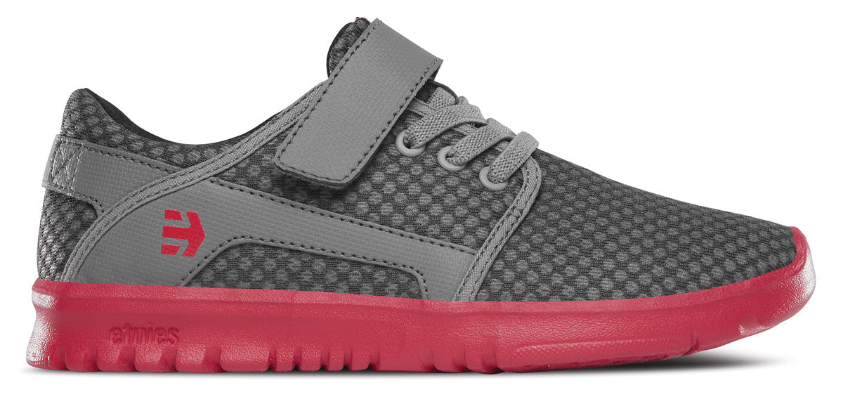 Etnies | Etnies Kids Scout V Grey/red  | Calzado, Youth, Zapatillas | 