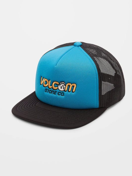 Products | Volcom Caiden Trucker Hat Blue Drift Boy's Cap