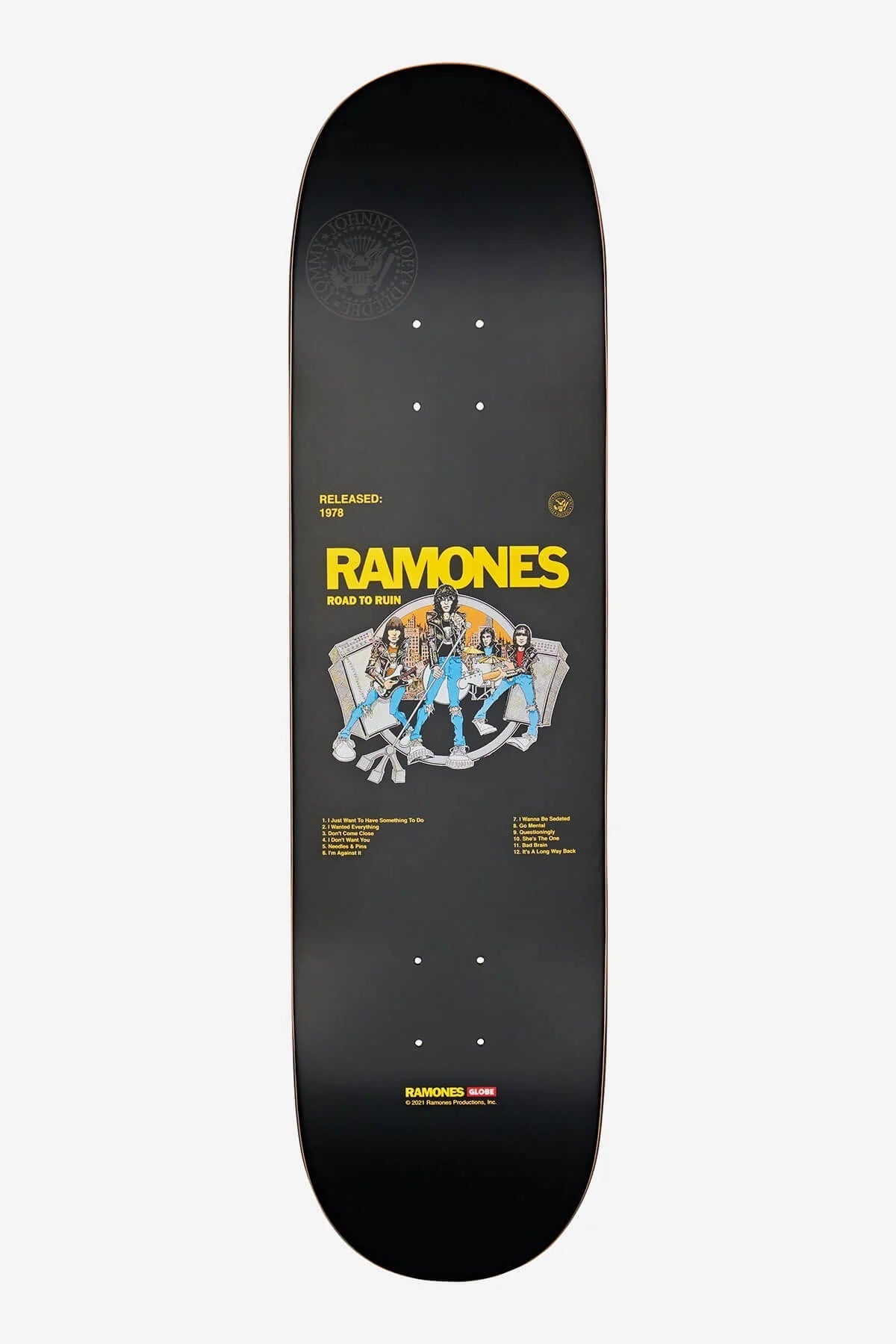 Globe G2 Ramones Skateboard Deck 8.25" Road to ruin | surfdevils.com