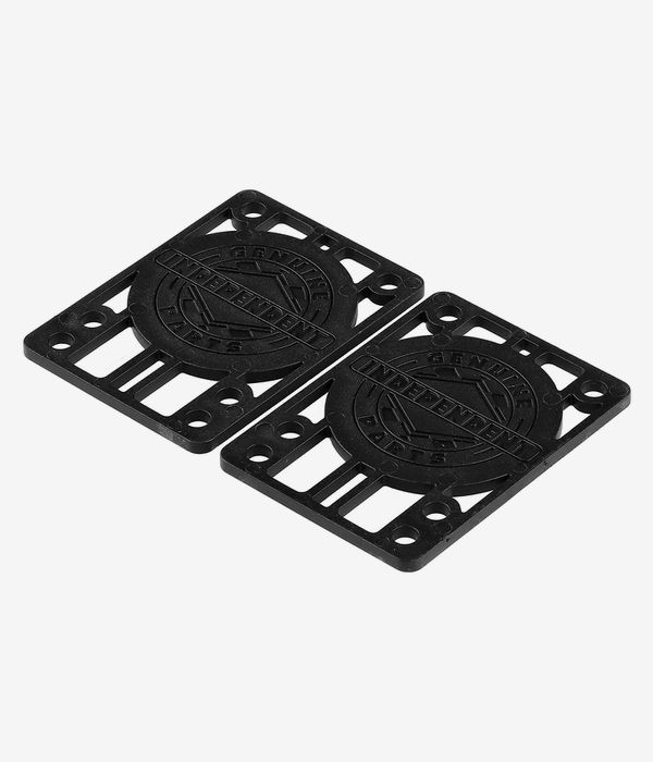 Independent | Independent 1/8" RISER PADS (ALL BLACK) PACK DE 2  | Skate, Skate rinsers, Unisex | 