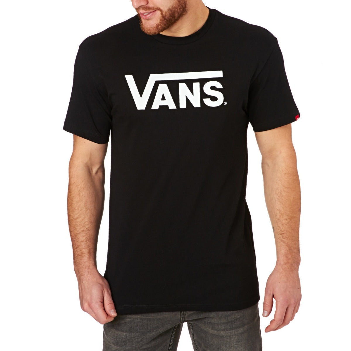 Vans | MN Vans Classic T-Shirt Black/White  | Camisetas, Camisetas manga corta, Men, Ropa | 