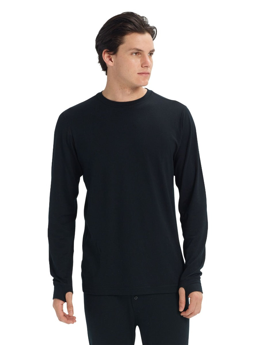 Burton | Men's Burton Midweight Merino Crew True Black  | Men, Ropa Termica, Snowboard | 