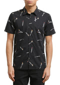 Volcom | Men's Wait SS Shirt Black  | Camisas, Camisas manga corta, Men, Ropa | 