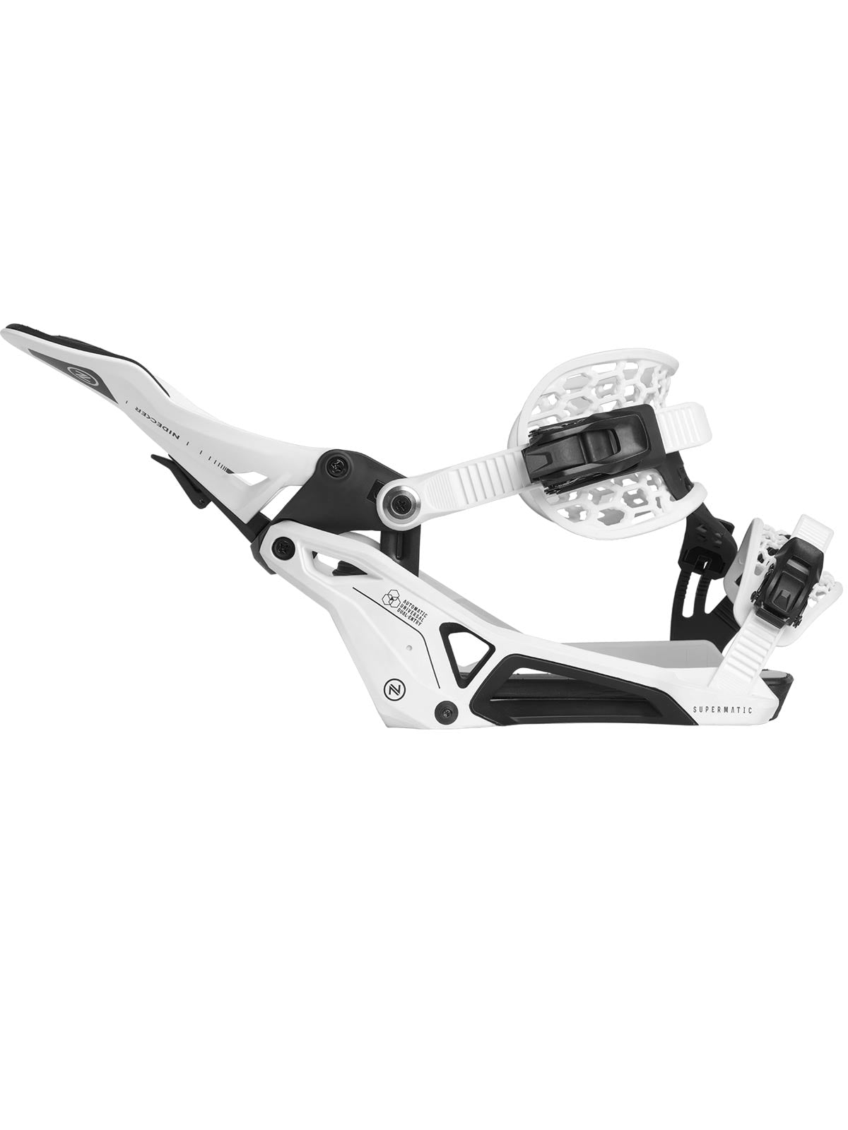 Nidecker SuperMatic 2024 - Weiß | Meistverkaufte Produkte | Neue Produkte | Neueste Produkte | Snowboardbindungen | surfdevils.com