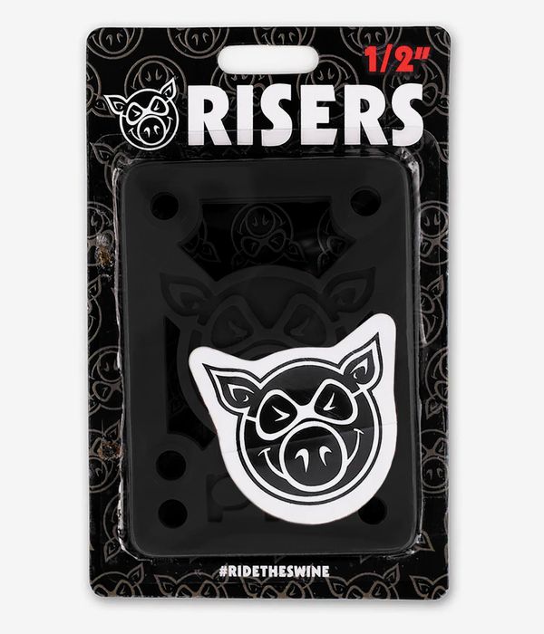 Pig 1/2" Riser Pad Black | Rinsers de Skate | Skate Shop | Tablas, Ejes, Ruedas,... | surfdevils.com
