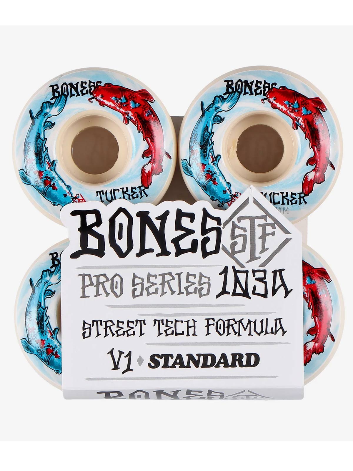 Ruedas de skate Bones STF Pro series Tucker Big Fish V1 103A 