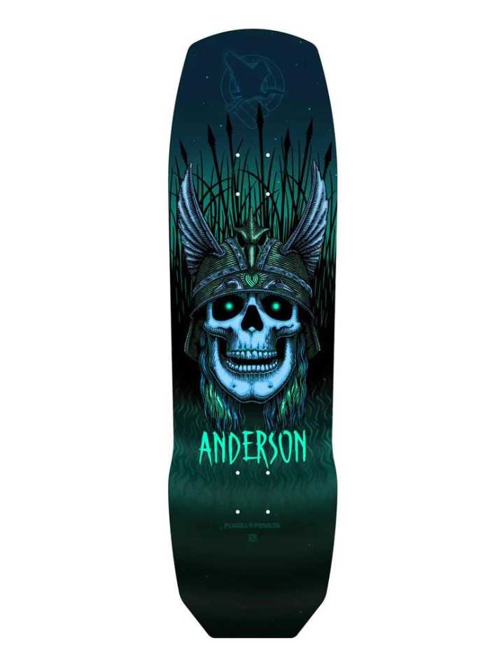 Powell Peralta Pro Andy Anderson Heron 7-lagiges Skateboard-Deck – 9,13 x 32,8