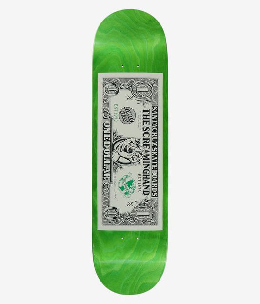 Santa Cruz | Tabla de Skate Santa Cruz Dollar Hand 8.25"  | Skate, Tablas de skate, Unisex | 