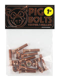 Tornillos de Skate Pig Bolts Copper Phillips 1"
