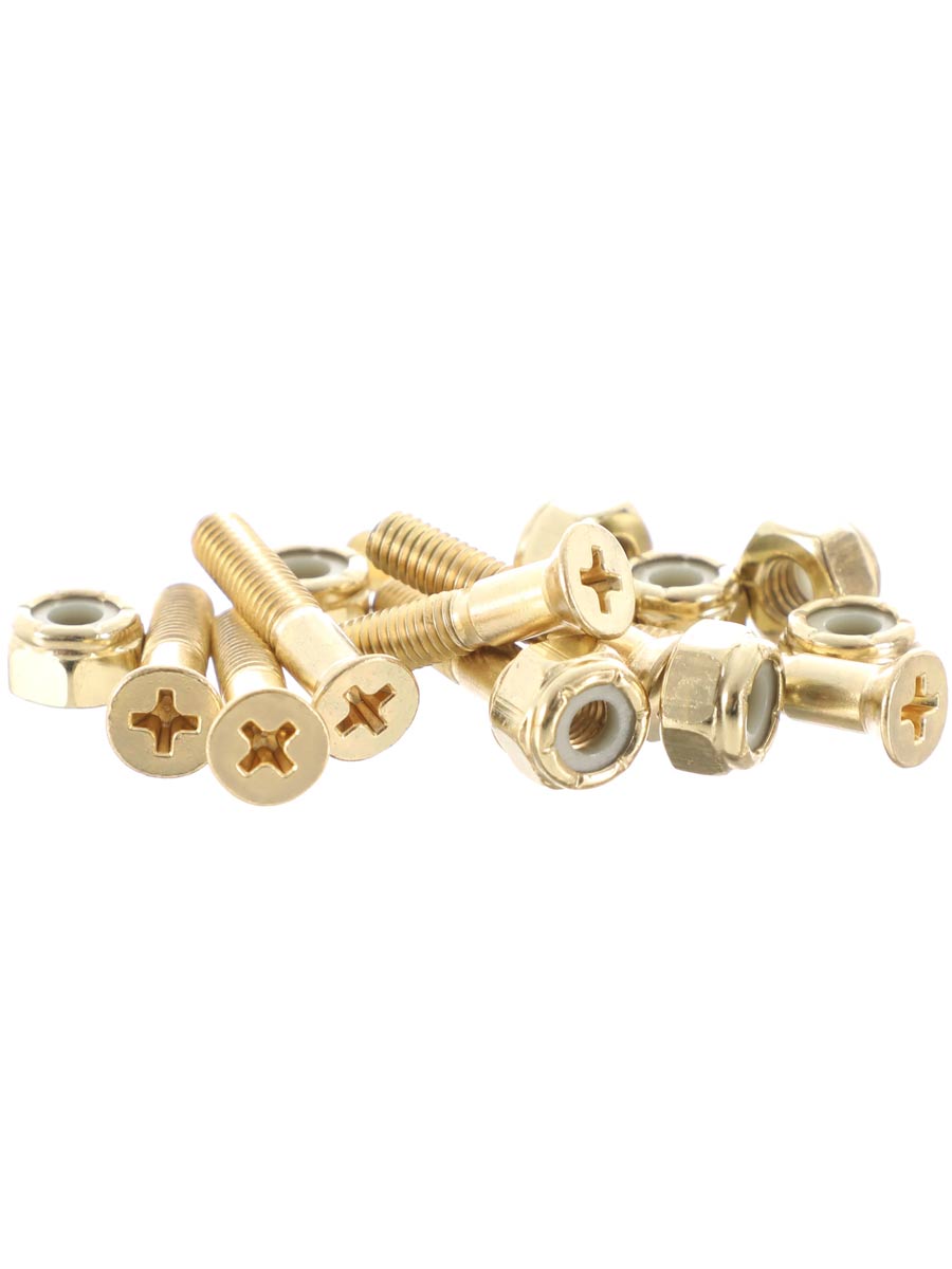Tornillos de Skate Pig Bolts Gold Phillips 1"