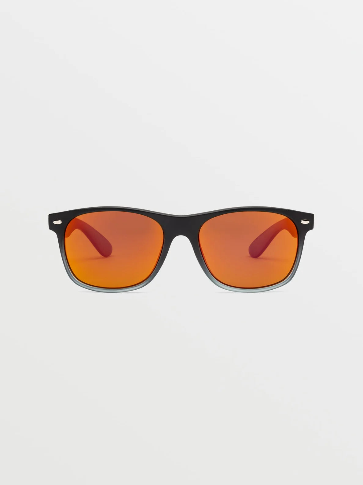 Volcom Fourty6 Matte Black Clear Fade Gray Red Chrome