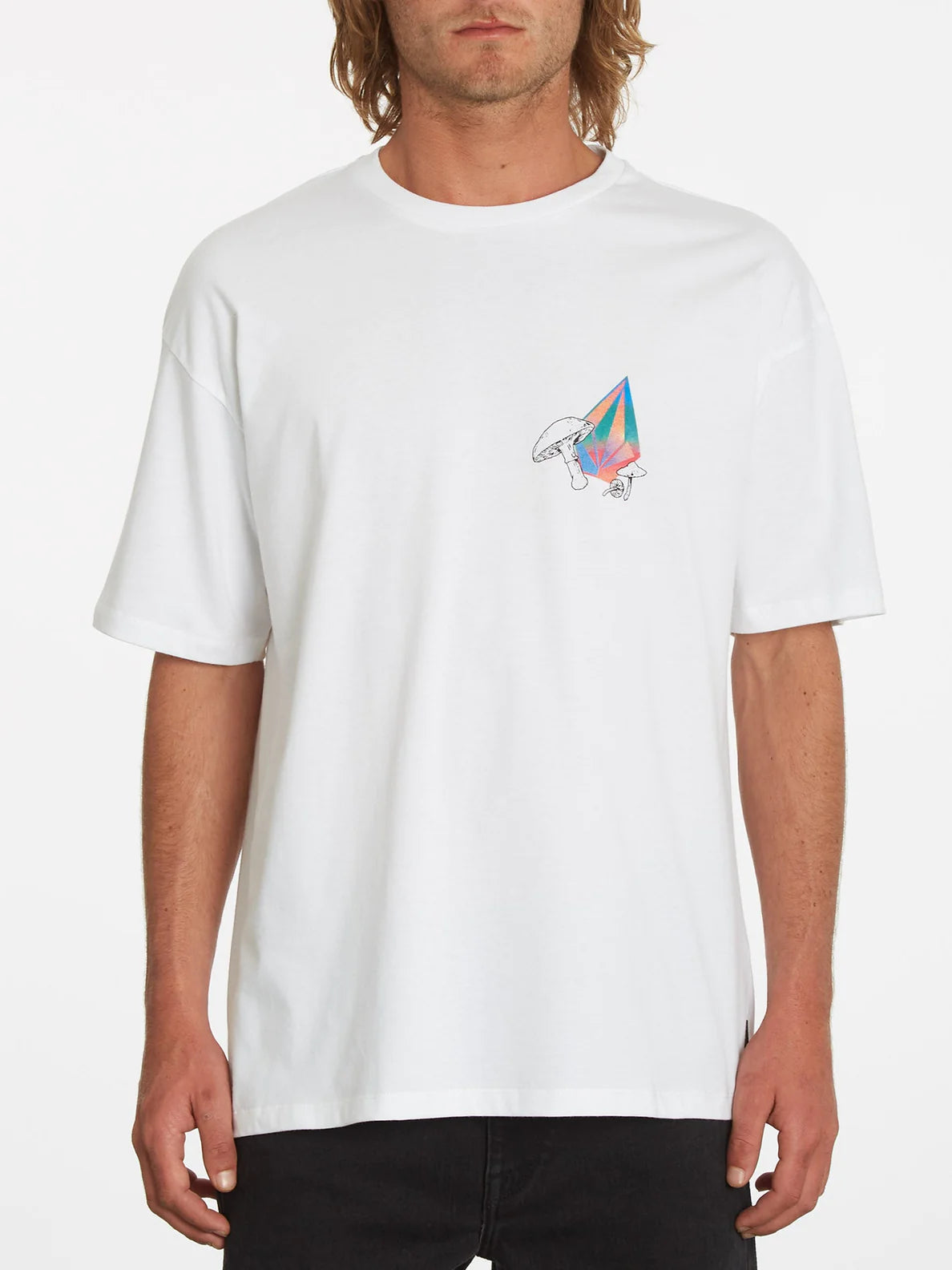 Camiseta Volcom Chrissie Abbott x French 2 White | surfdevils.com