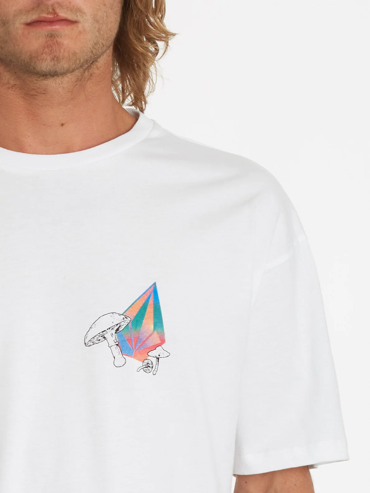 Camiseta Volcom Chrissie Abbott x French 2 White