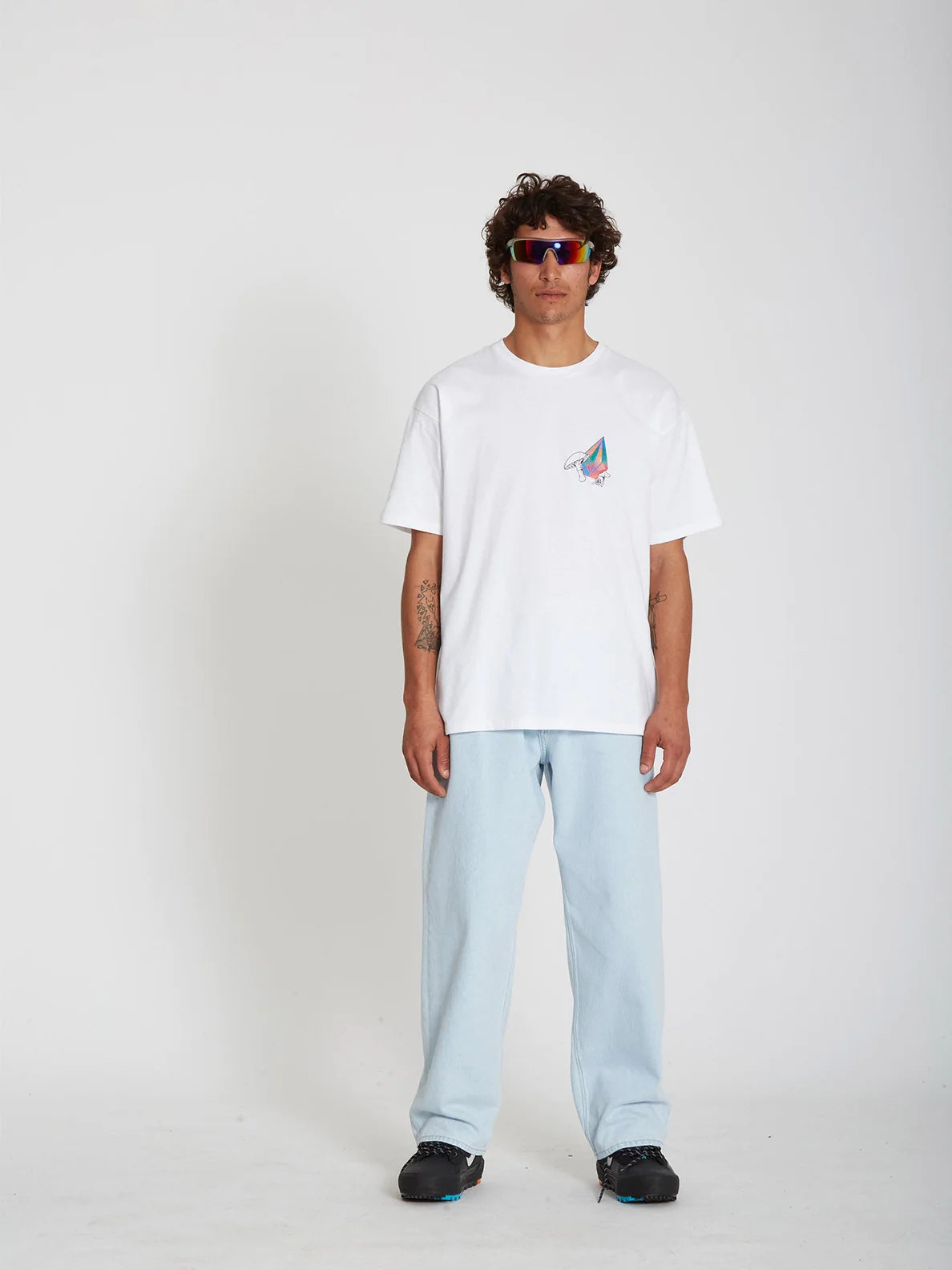 Camiseta Volcom Chrissie Abbott x French 2 White | surfdevils.com