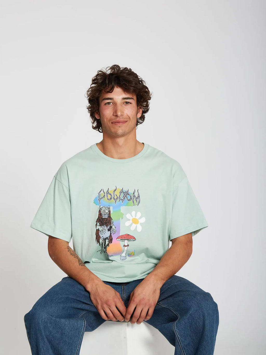 Camiseta Volcom Chrissie Abbott x French Lichen Green