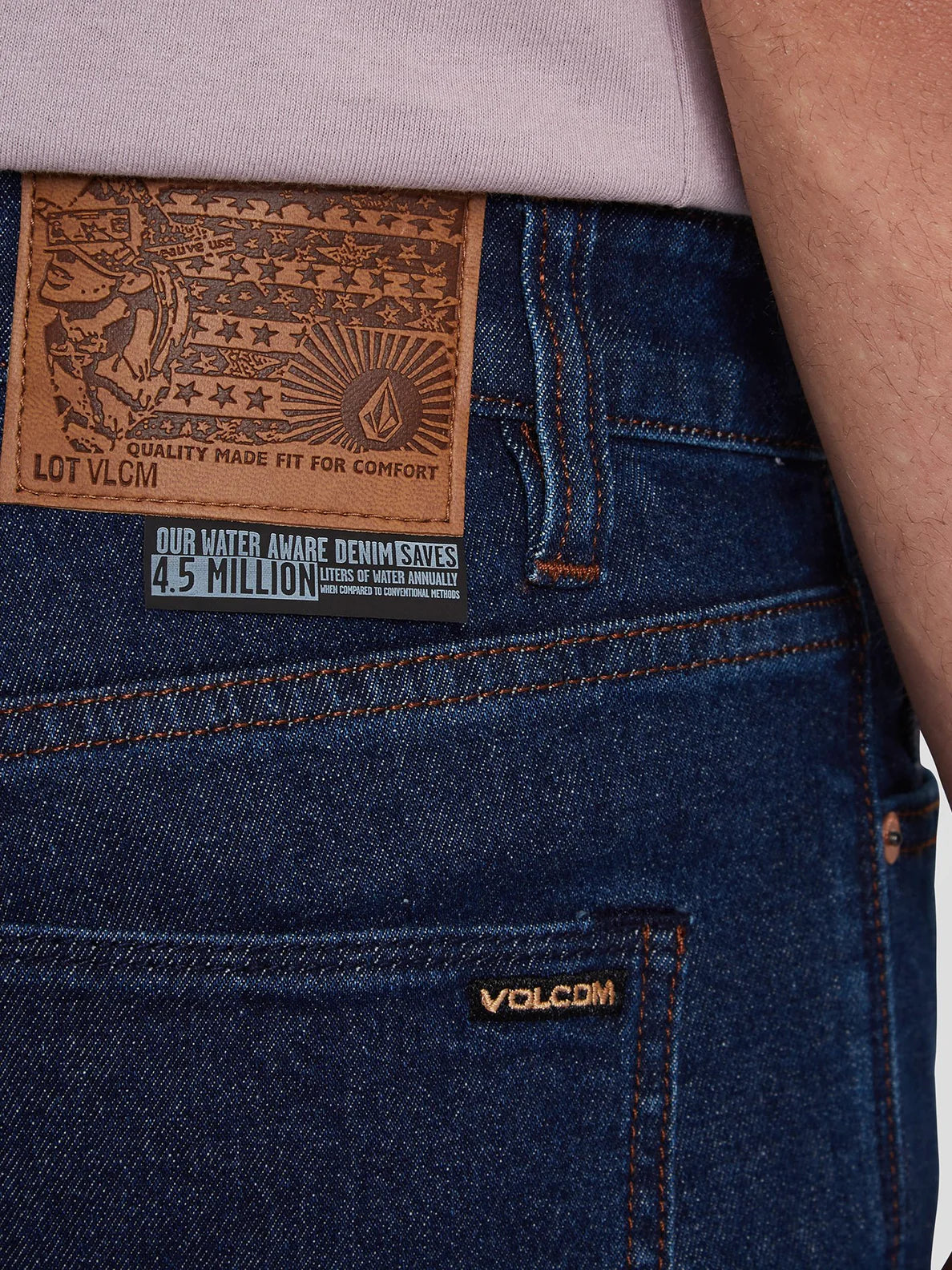Volcom Vorta Denim Dirty Rich Indigo Jeans
