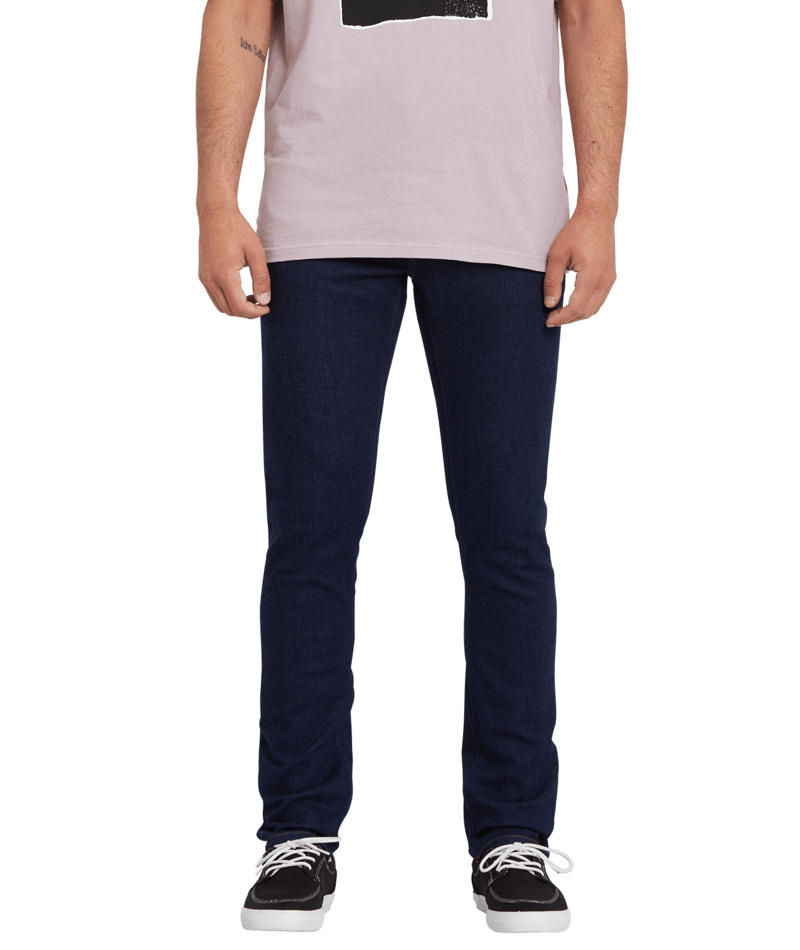 Volcom | Volcom 2 X Vorta Tapered Denim Distilled Rinse  | Men, Pantalones, Ropa, Tejanos, Unisex | 