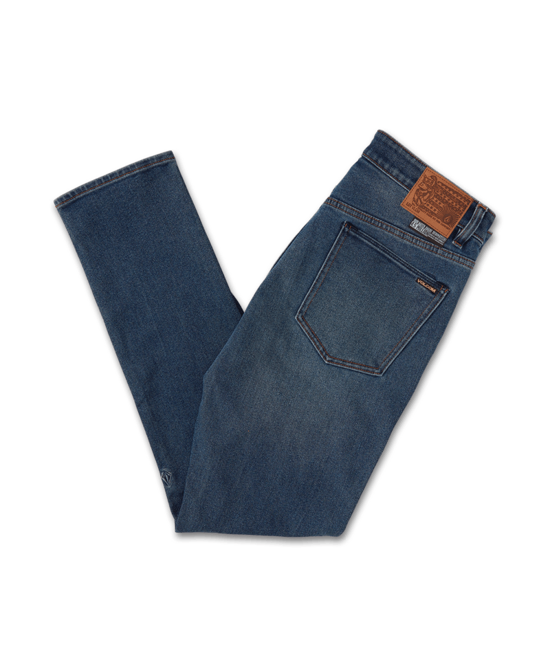 Volcom | Volcom 2 X Vorta Tapered Denim Easy Blue  | Men, Pantalones, Ropa, Tejanos, Unisex, Volcom Stone Made | 
