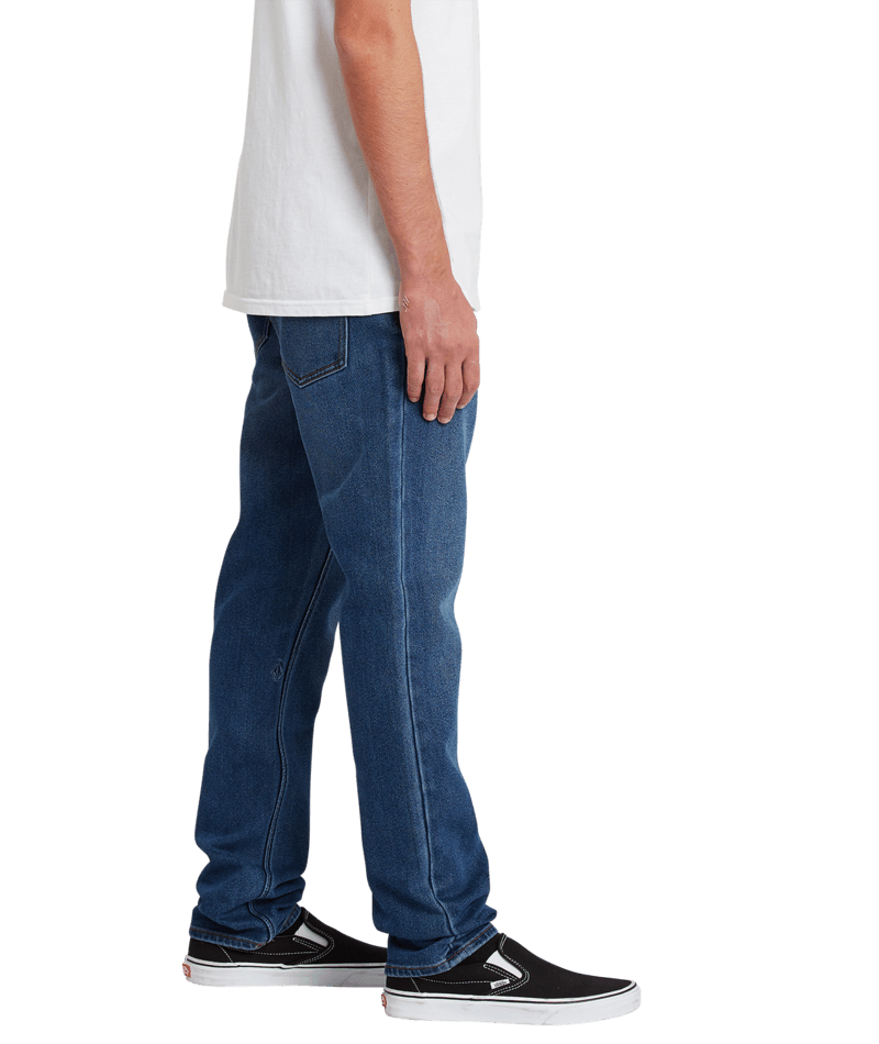 Volcom | Volcom 2 X Vorta Tapered Denim Easy Blue  | Men, Pantalones, Ropa, Tejanos, Unisex, Volcom Stone Made | 