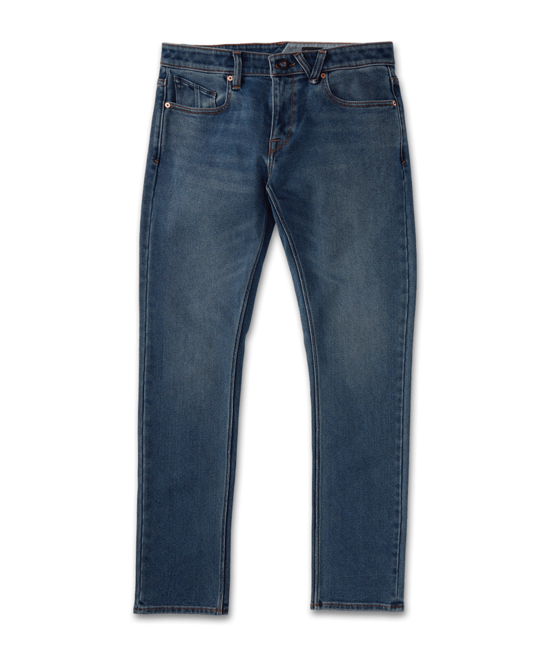Volcom | Volcom 2 X Vorta Tapered Denim Easy Blue  | Men, Pantalones, Ropa, Tejanos, Unisex, Volcom Stone Made | 