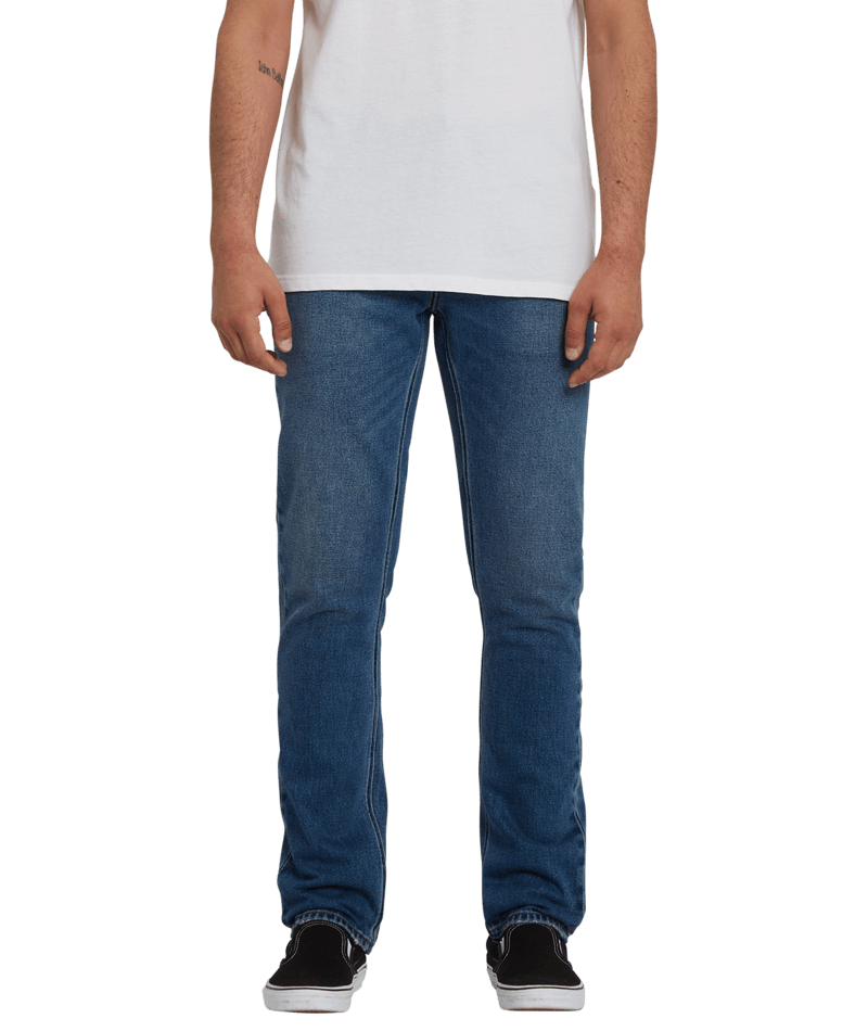 Volcom | Volcom 2x4 Denim Middle Broken Blue  | Men, Pantalones, Ropa, Tejanos | 